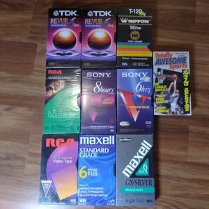 Vintage Blank VHS Tapes/ Basketball Tape